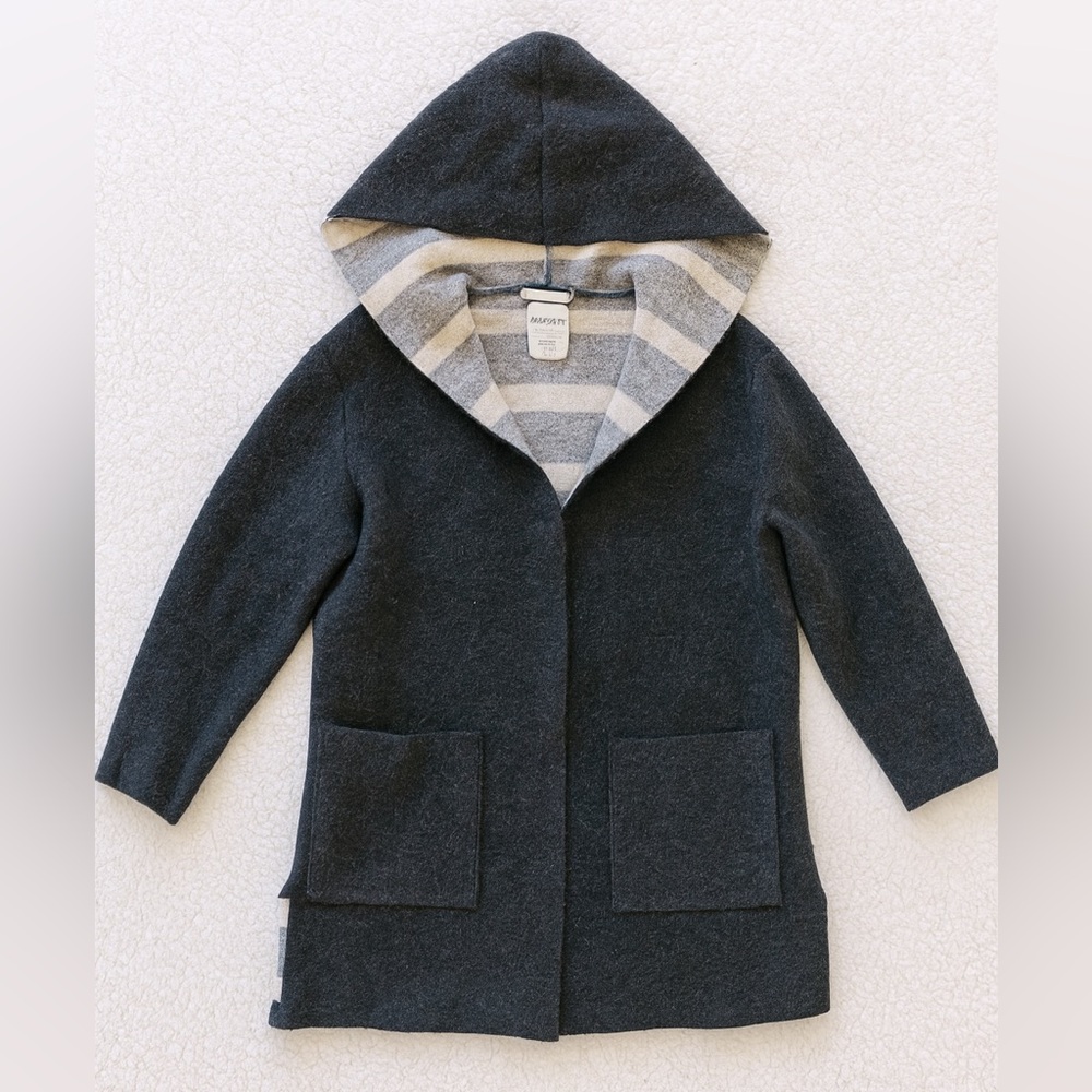 Zara soft kids cardigan in dark grey size 8 years